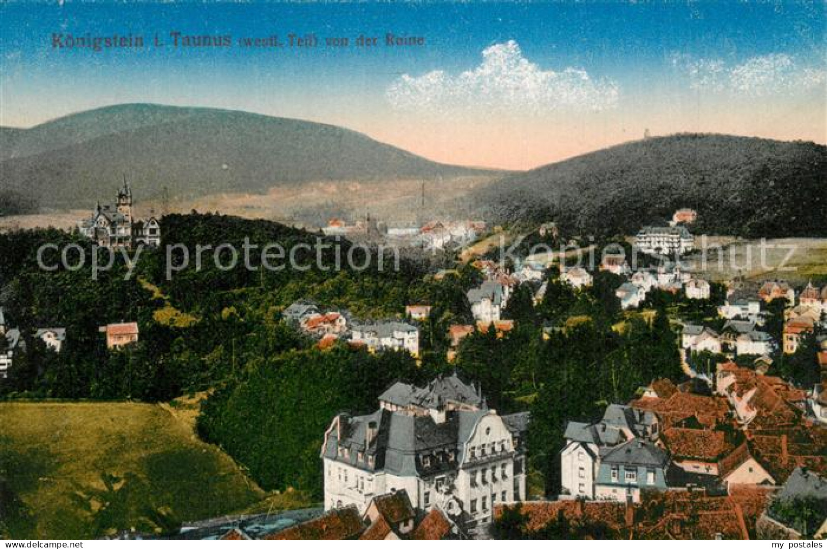 73558415 Koenigstein Taunus Panorama Blick Von Der Burgruine Koenigstein Taunus - Koenigstein