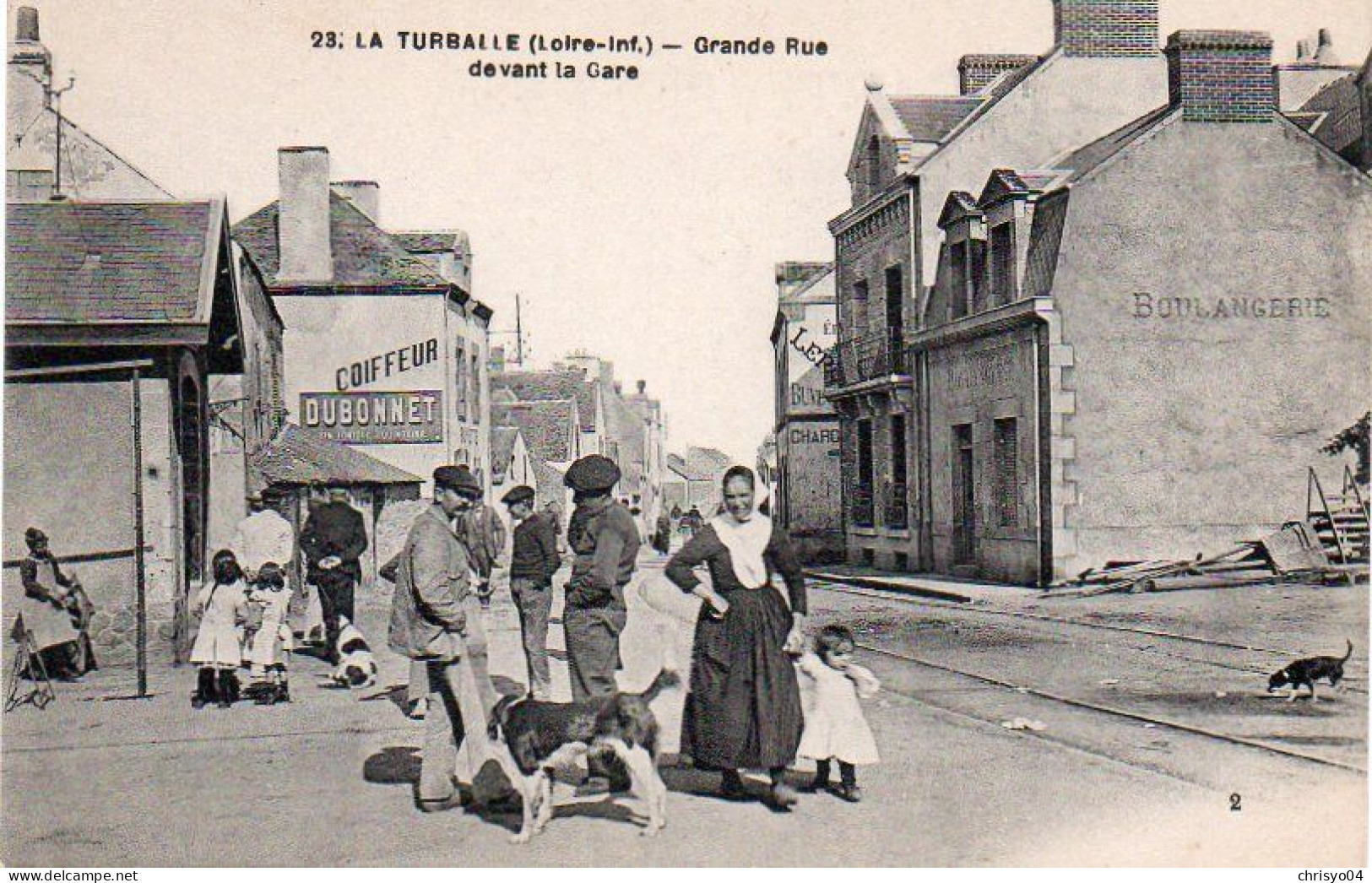 4V3x   44 La Turballe Grande Rue Devant La Gare En TBE - Guémené-Penfao