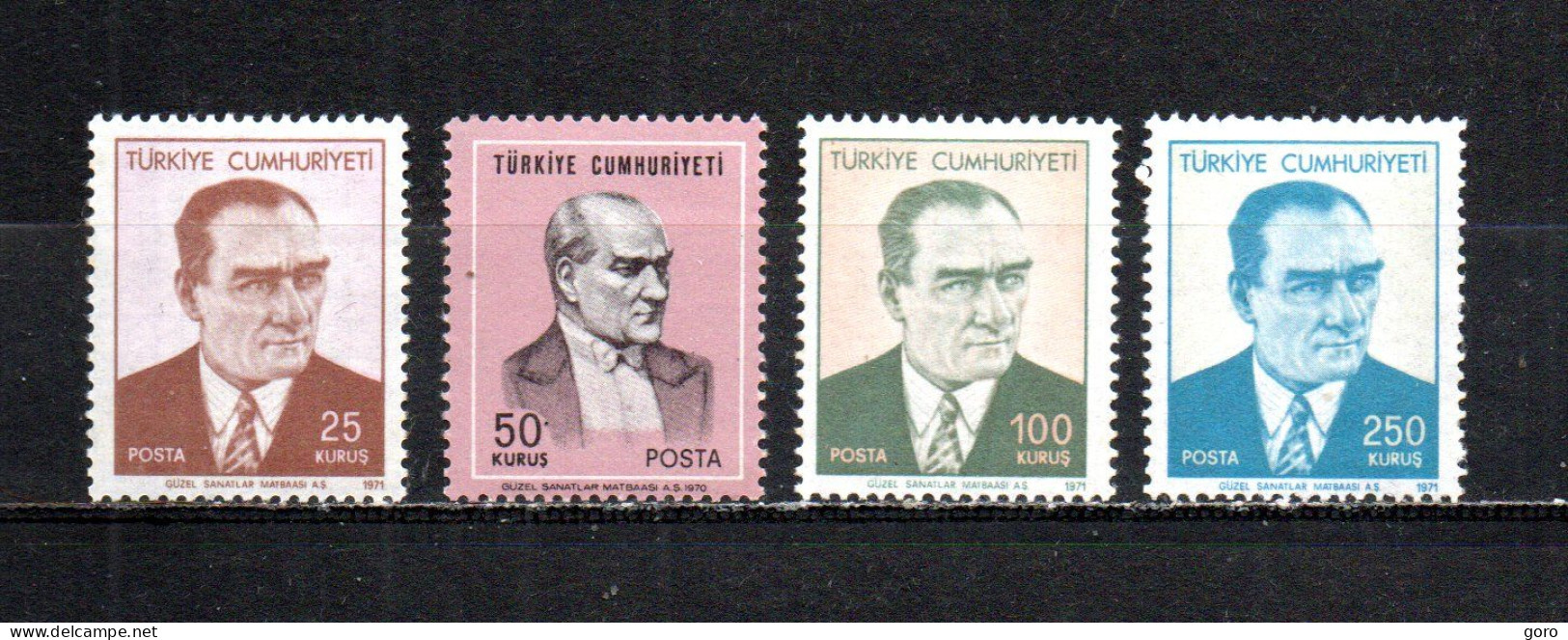 Turquía  1971  .-   Y&T  Nº   1983/1986   ** - Unused Stamps
