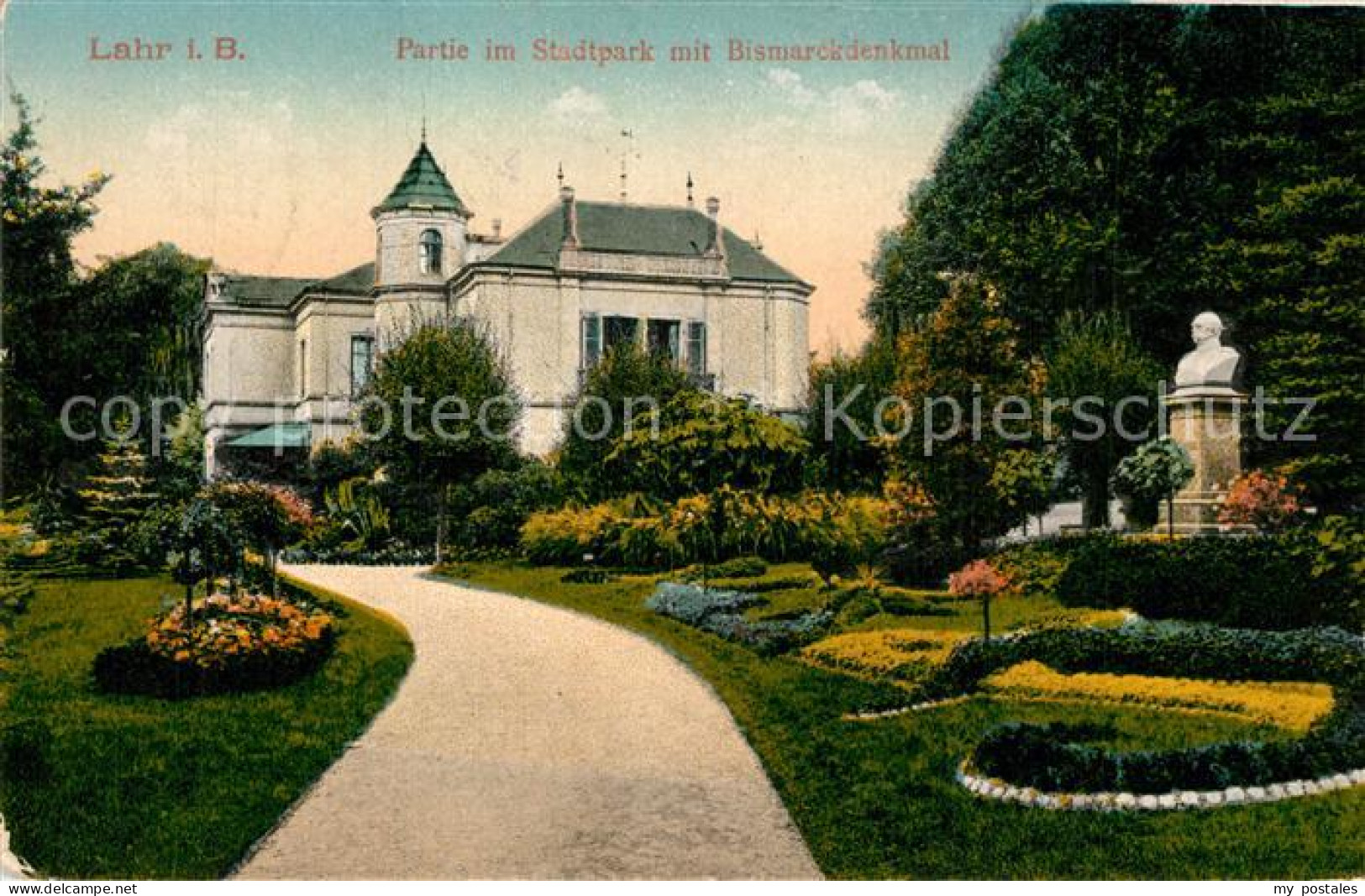 73558405 Lahr Baden Partie Im Stadtpark Mit Bismarckdenkmal Lahr Baden - Lahr