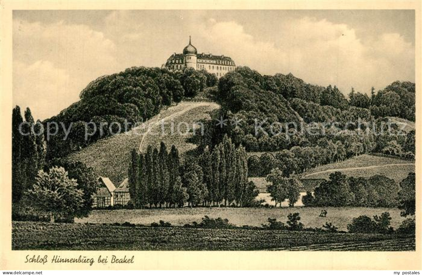 73558400 Brakel Westfalen Blick Zu Schloss Hinnenburg Brakel Westfalen - Brakel