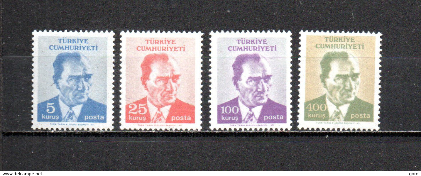 Turquía  1971  .-   Y&T  Nº   1994/1997   ** - Unused Stamps
