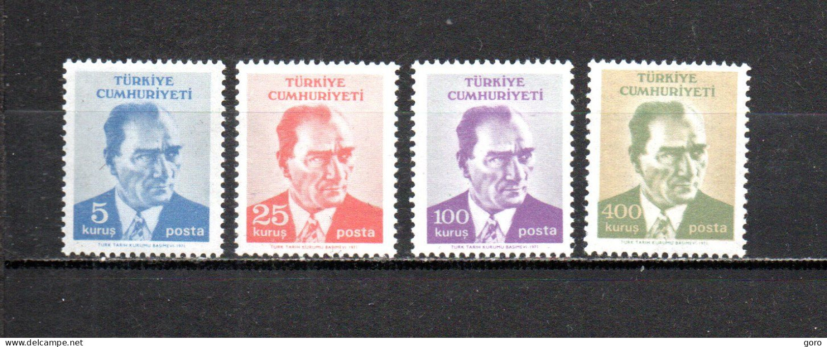 Turquía  1971  .-   Y&T  Nº   1994/1997   ** - Neufs