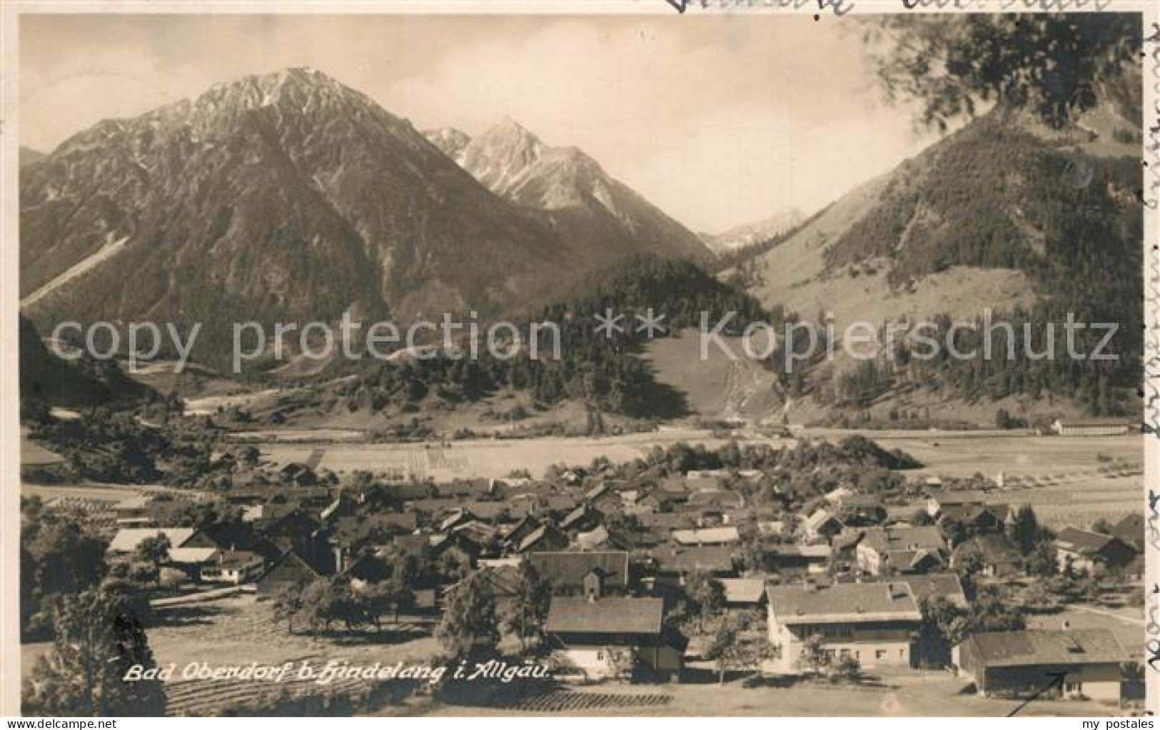 73558319 Bad Oberdorf Gesamtansicht Mit Alpenpanorama Bad Oberdorf - Hindelang