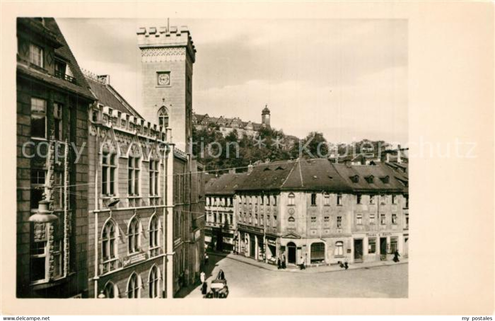 73558261 Greiz Thueringen Rathaus Mit Oberem Schloss Landesarchiv Greiz Thuering - Greiz