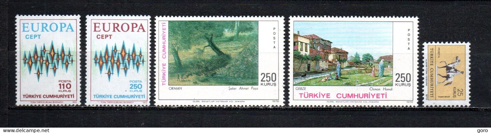 Turquía  1972  .-   Y&T  Nº   2024/2025-2026/2027-2028   ** - Unused Stamps