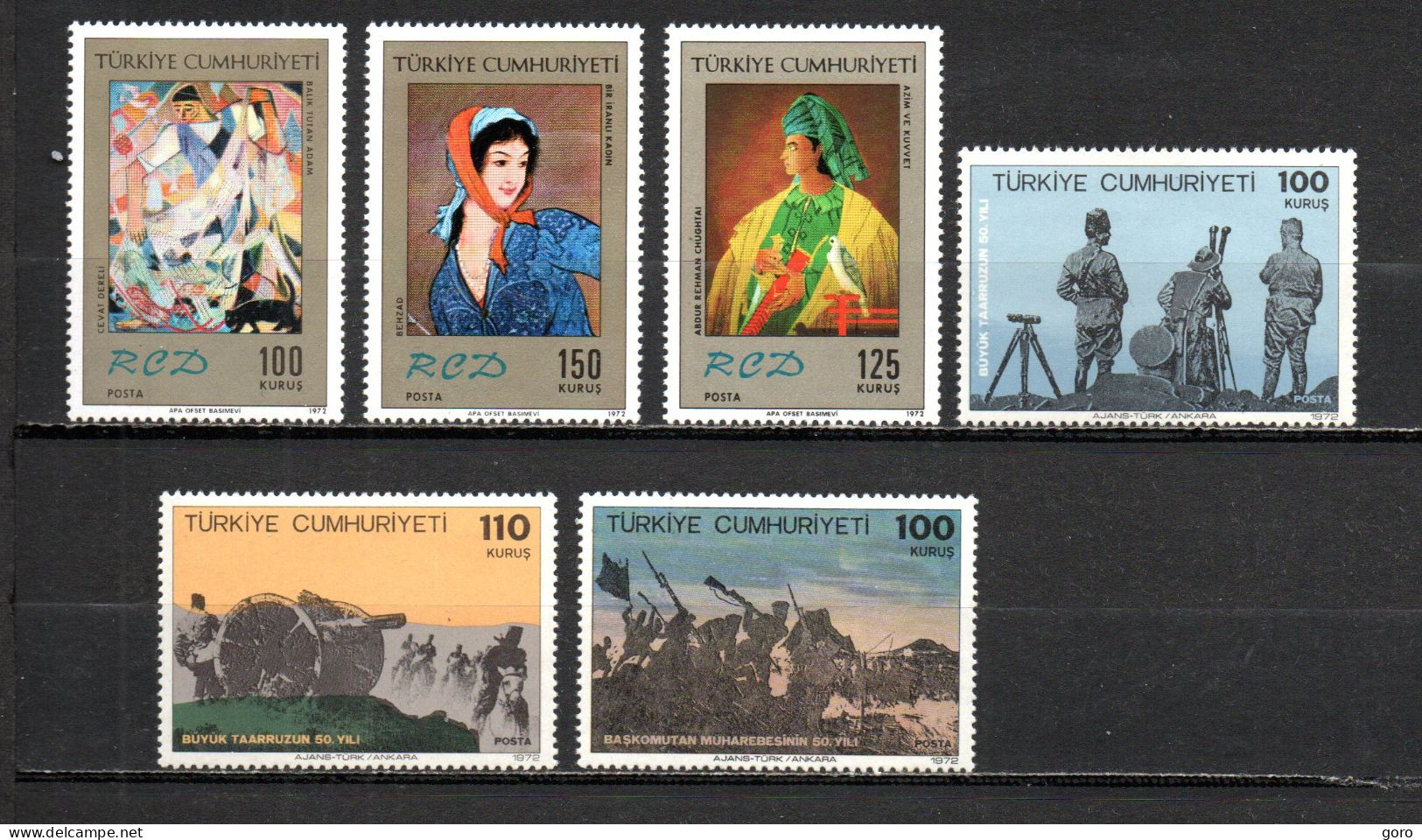 Turquía  1972  .-   Y&T  Nº   2029/2031-2032/2033-2034   ** - Unused Stamps