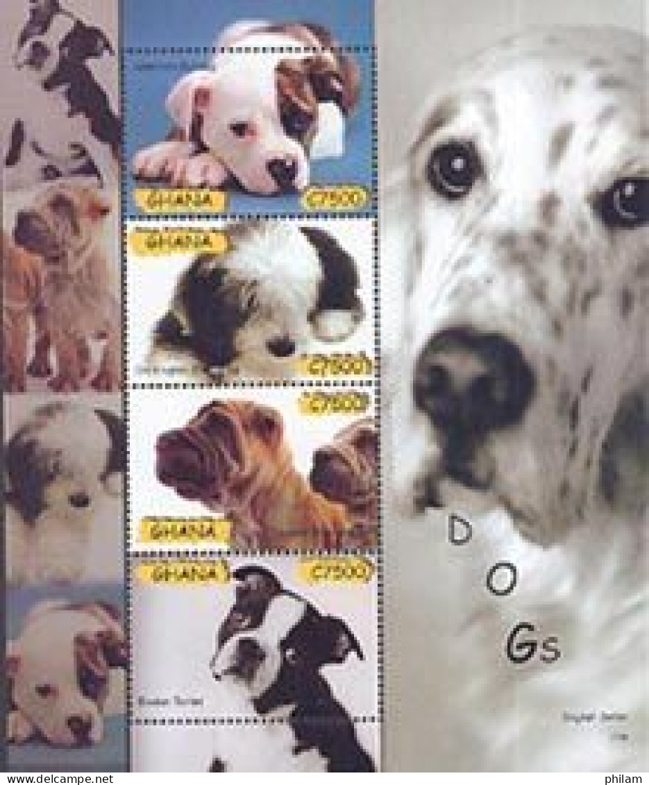 GHANA  2007 - Chiens En Feuillet - Honden