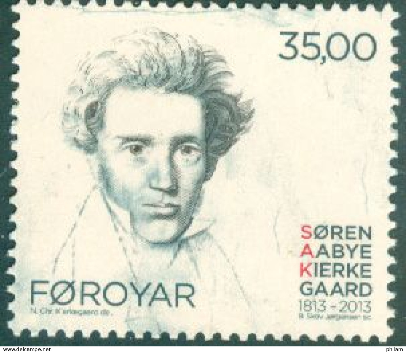 FEROES 2013 - Soren Kiekergaard - 1 V.                                                              - Faeroër