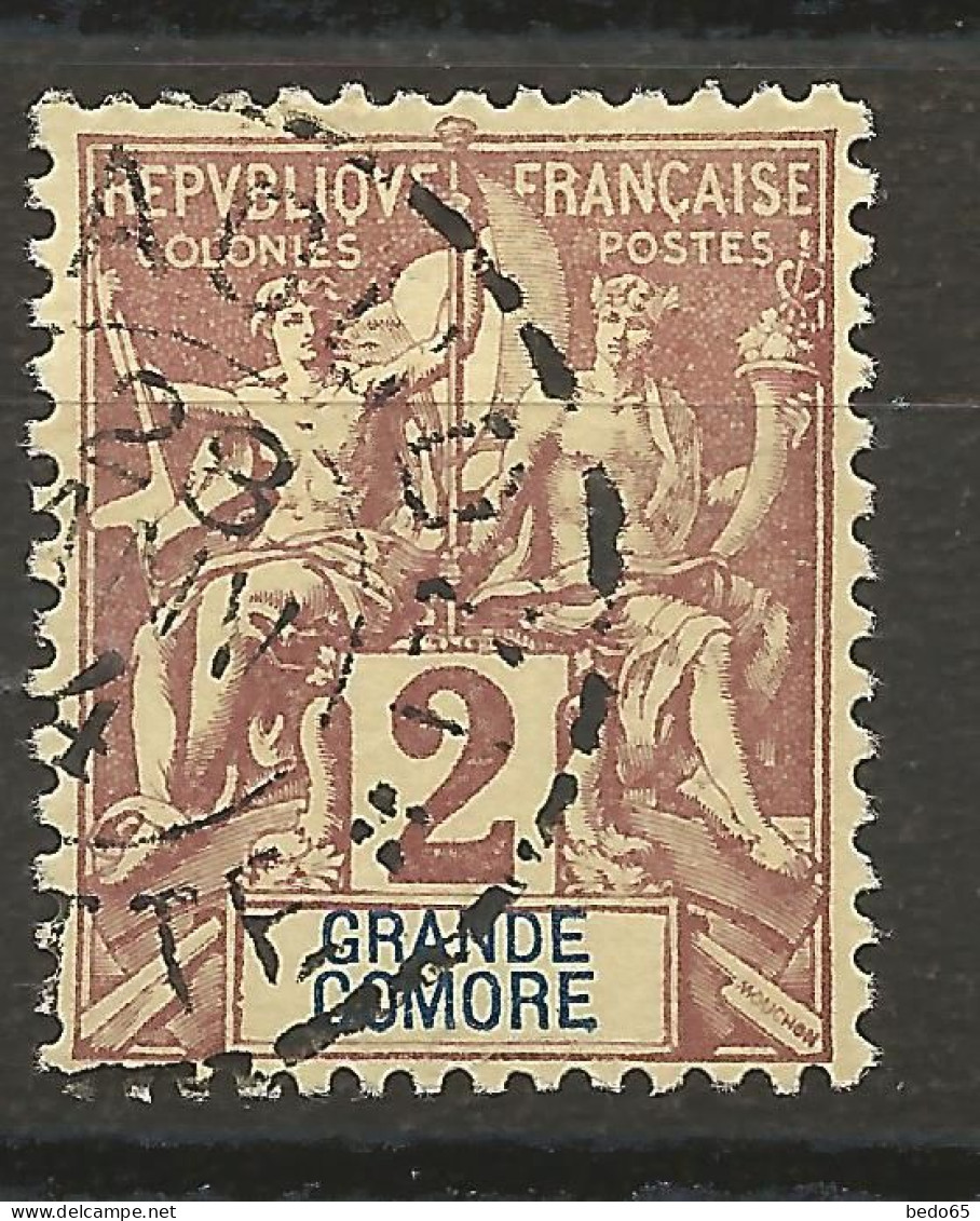 GRANDE COMORE N° 2 CACHET DZAOUZI / Used - Oblitérés