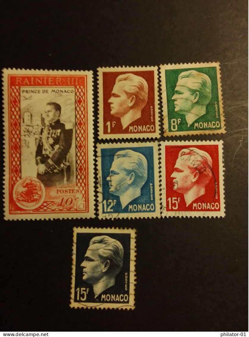 YT 338, 345 à 348, 367 - Used Stamps