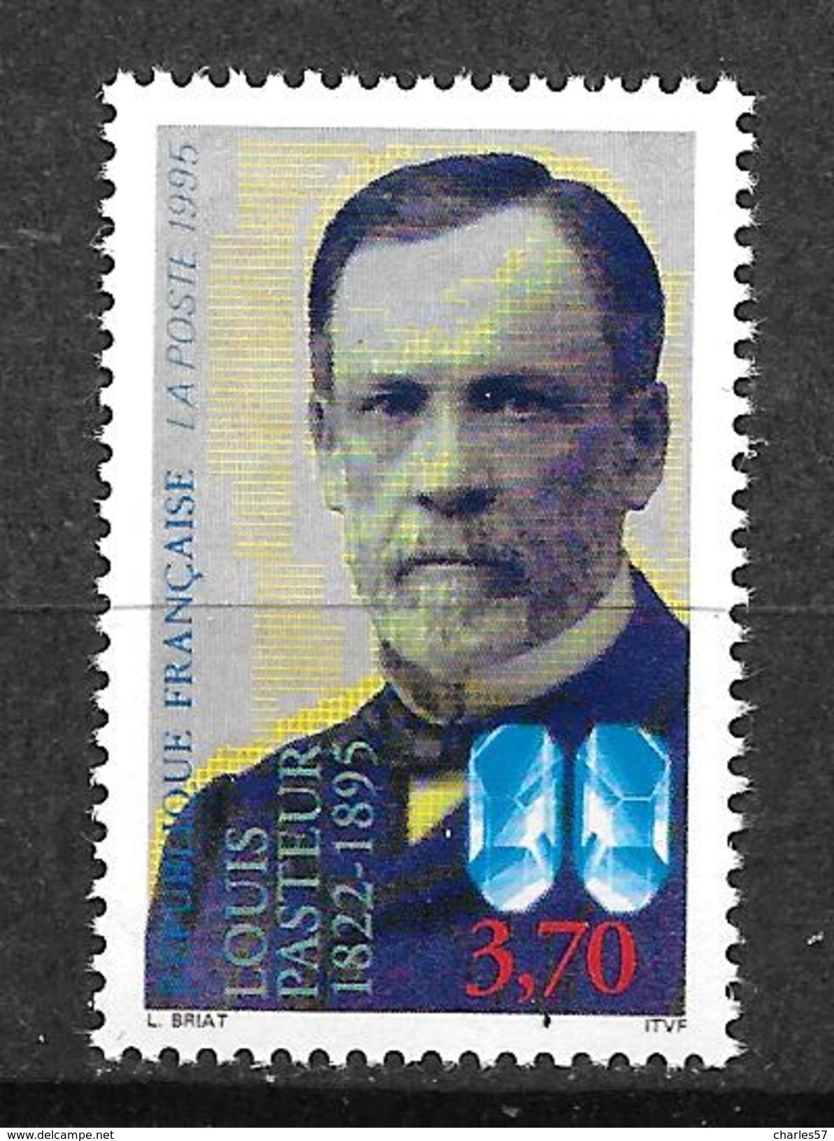 France: (sous Faciale) Le N° 2925** Louis Pasteur (sous Faciale) - Ungebraucht