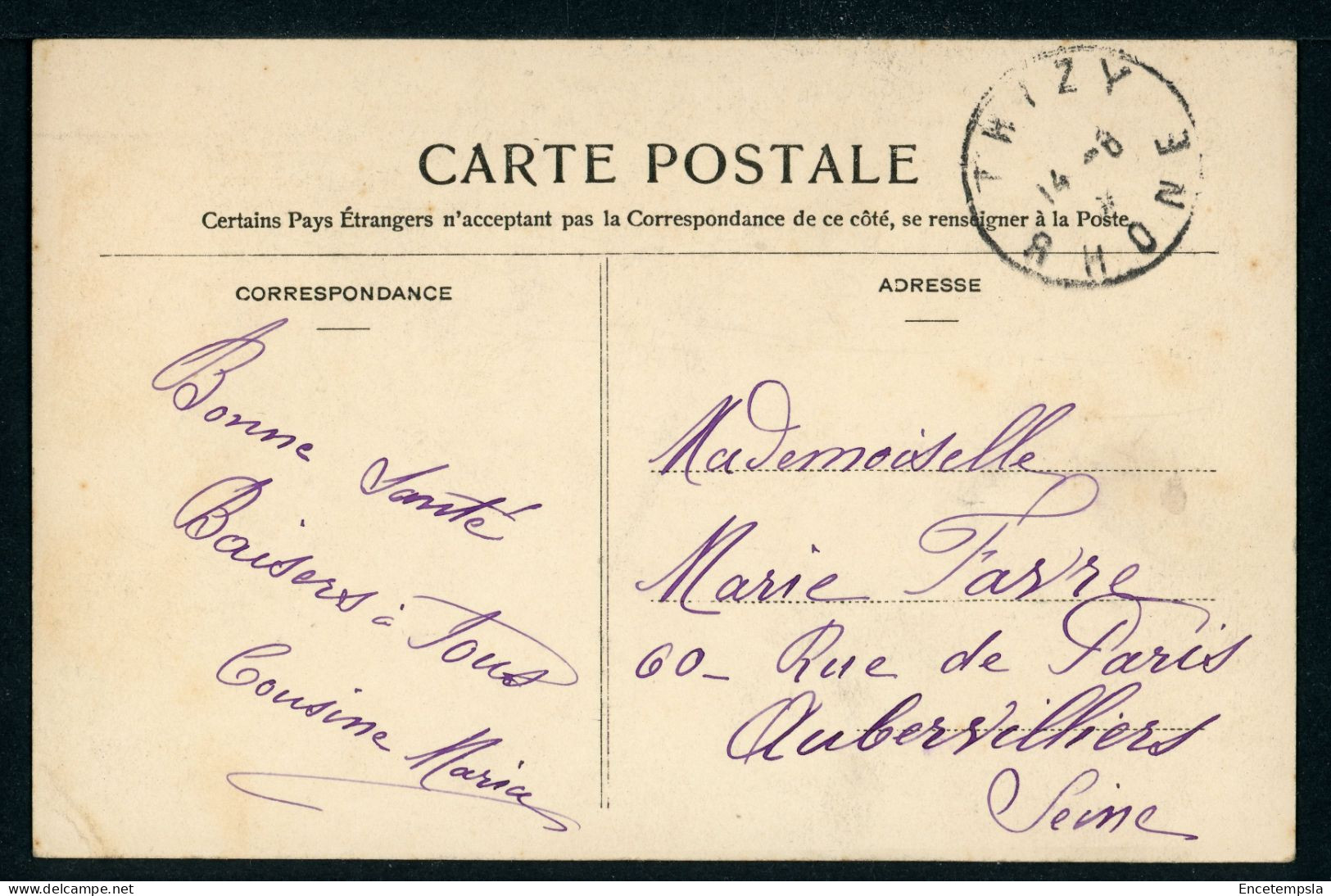 CPA - Carte Postale - France - Salut De Thizy (CP24480) - Thizy