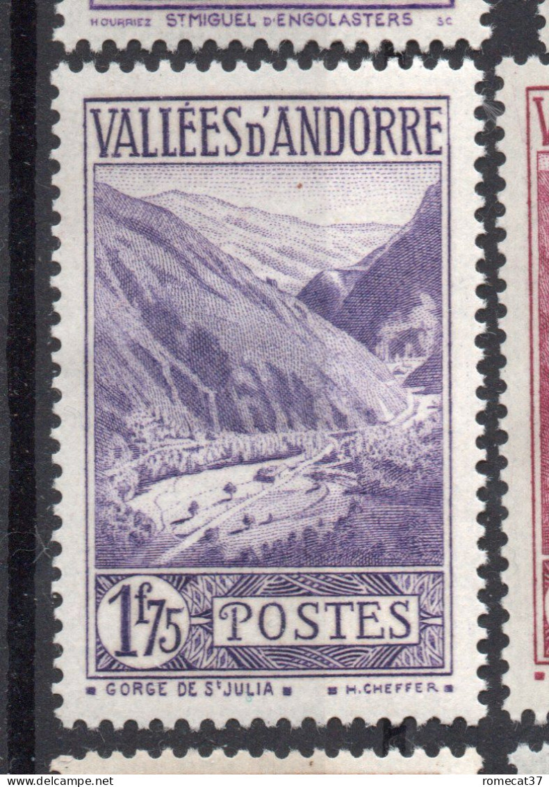 Andorre  N°24/45 N* TB (vente Au Détail Possible) Cote 435 Euros !!! - Unused Stamps