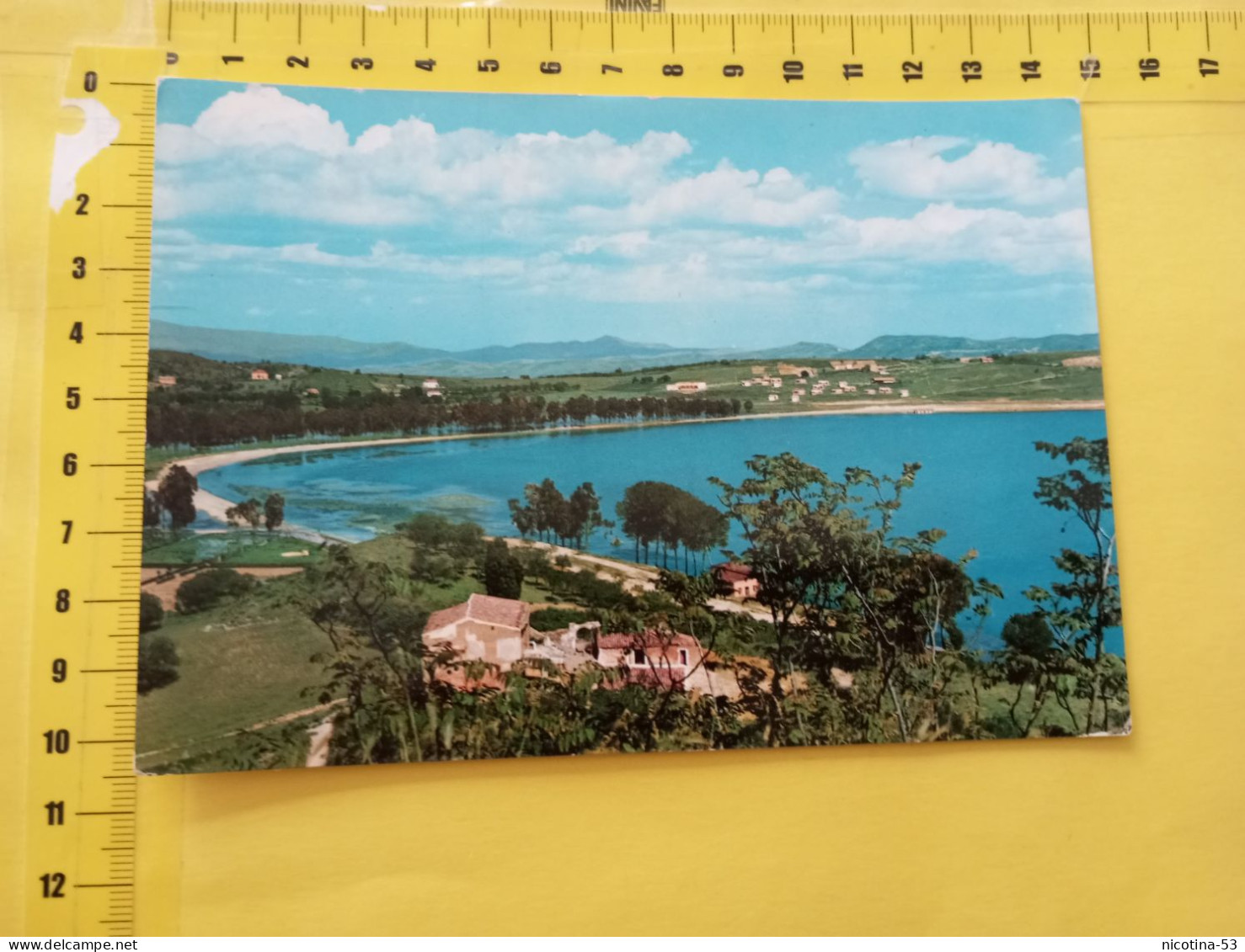 CT-05733- ENNA - LAGO PERGUSA - VIAGGIATA 1963 - Enna