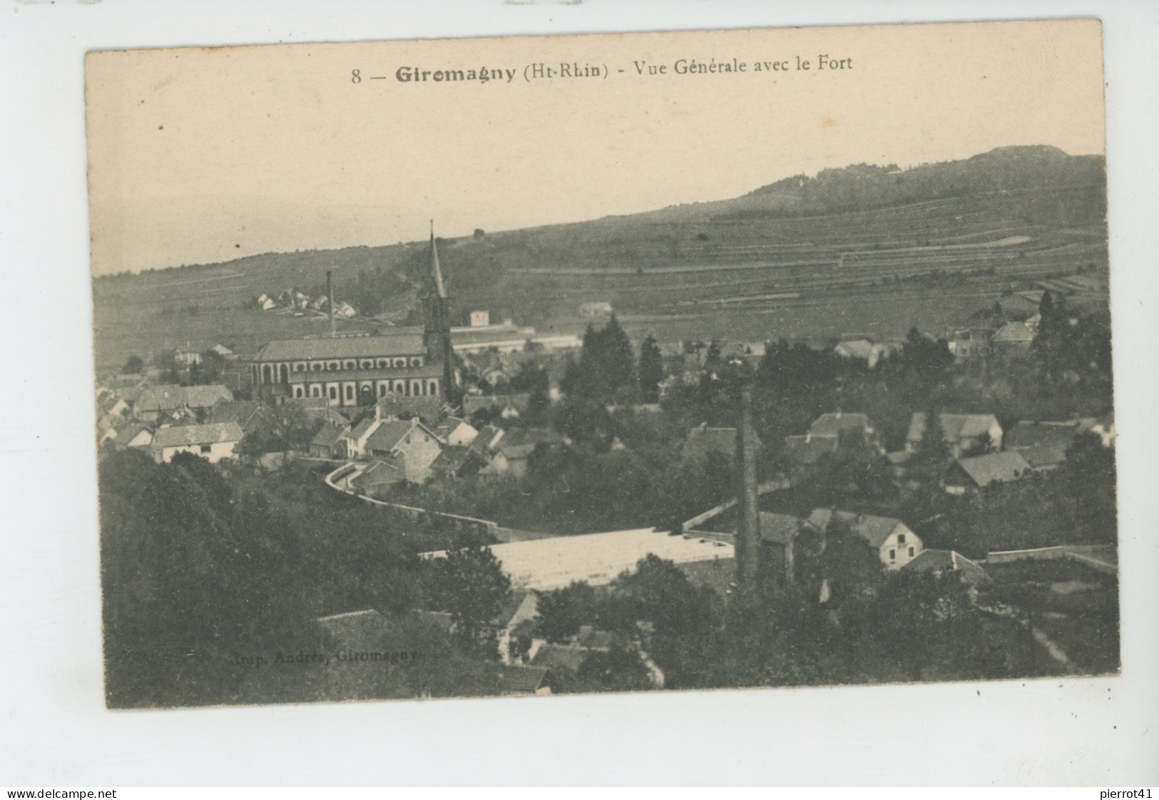 GIROMAGNY - Vue Générale Avec Le Fort - Giromagny