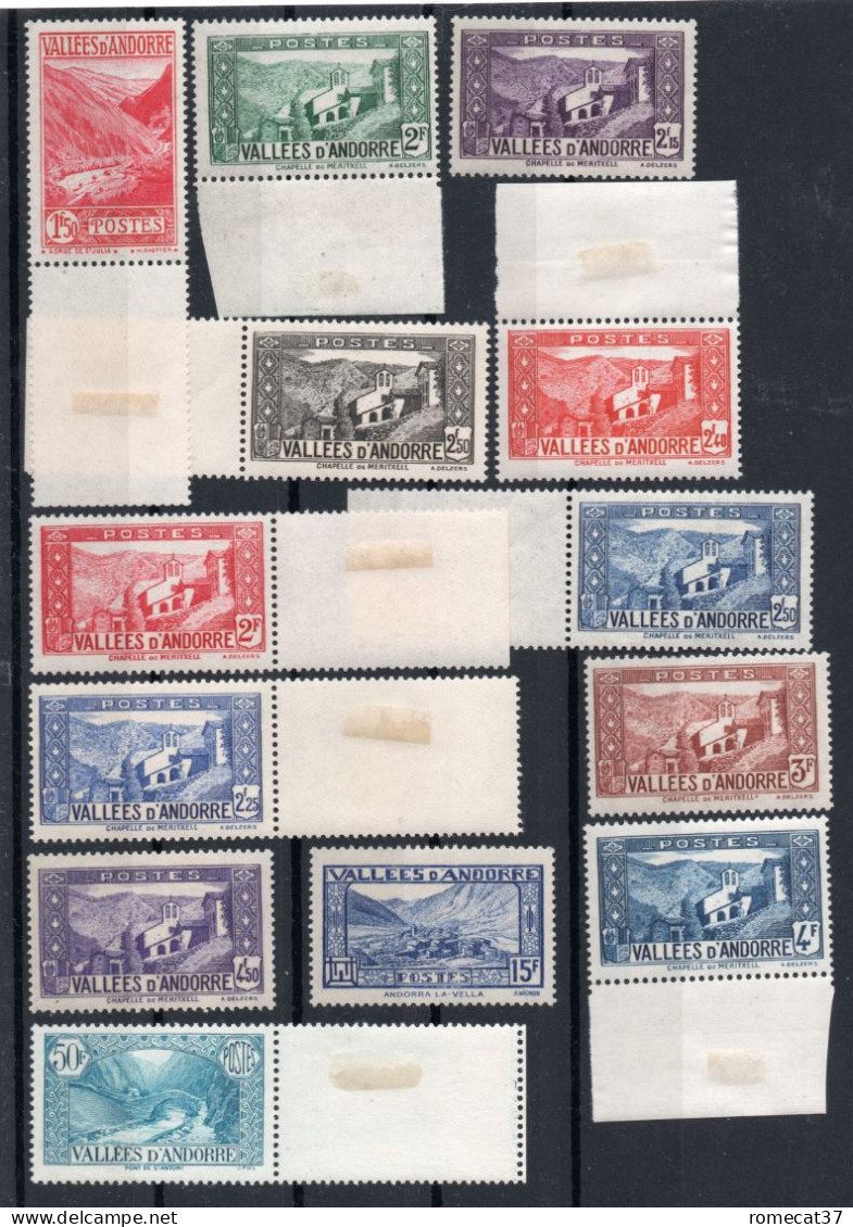 Andorre  N°61/92 N*/** TB (vente Au Détail Possible) Cote 355 Euros !!! - Unused Stamps