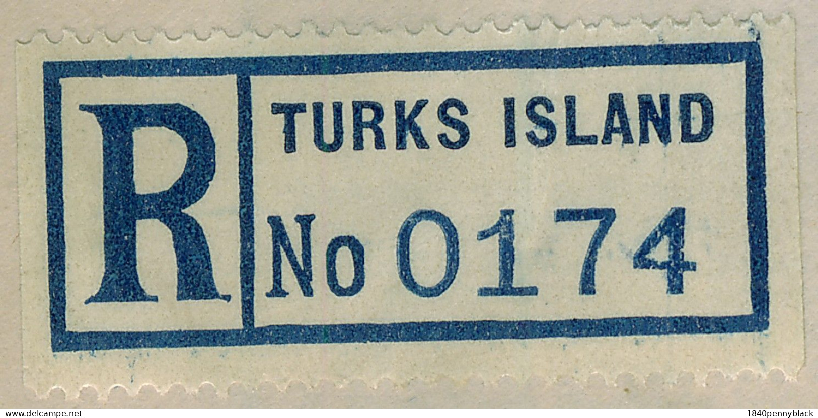 TURKS & CAICOS ISLANDS KGVI 1937 Coronation SG   191-3 Registered  First Day Cover To London. - Turks And Caicos