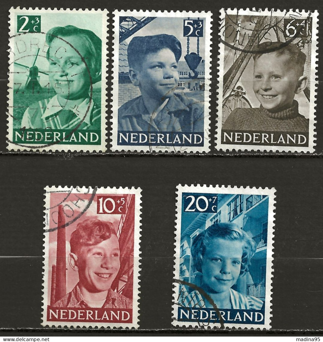 PAYS-BAS: Obl., N° YT 559 à 563, Série, TB - Used Stamps