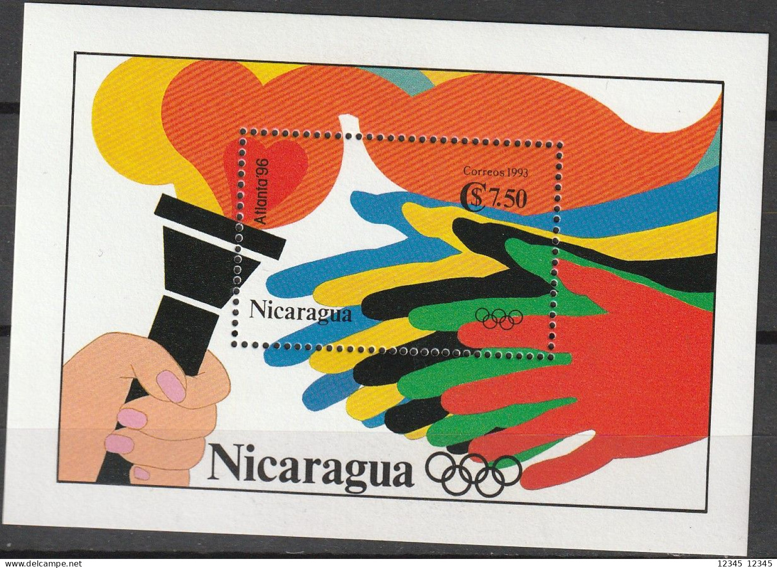 Nicaragua 1993, Postfris MNH, Olympic Games - Barbades (1966-...)