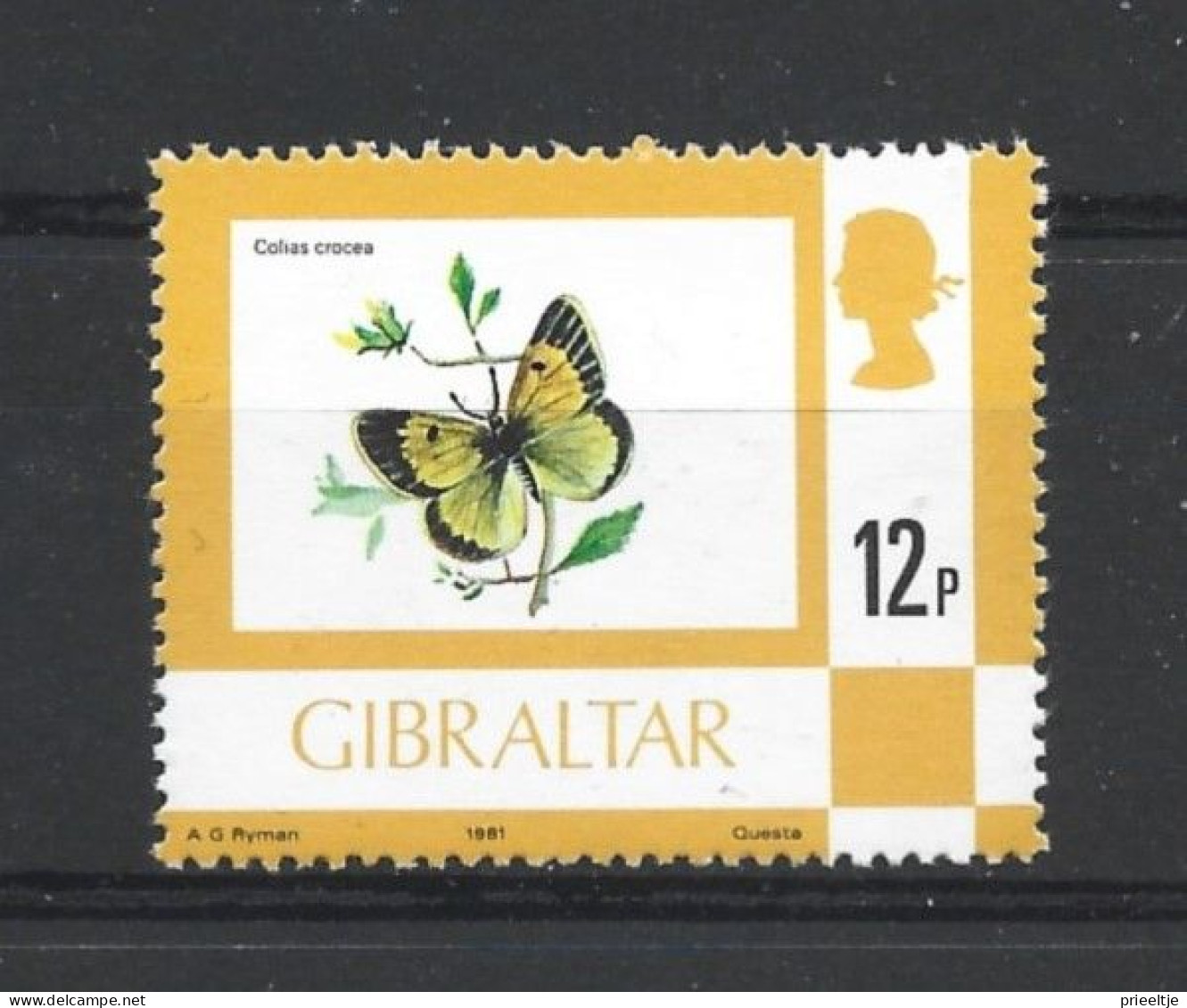 Gibraltar 1977 Butterfly Y.T. 358 ** - Gibraltar