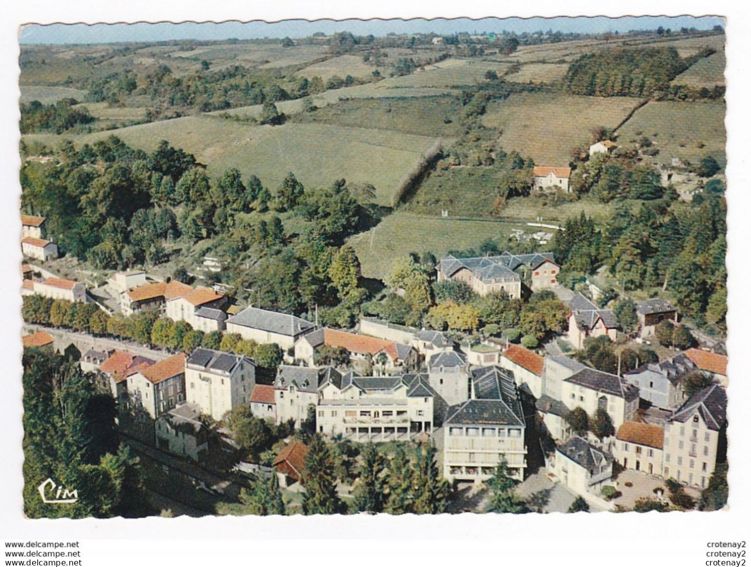 65 CAPVERN Les BAINS Vers Lannemezan N°291 82 Vue Générale Aérienne Du Centre VOIR DOS - Lannemezan