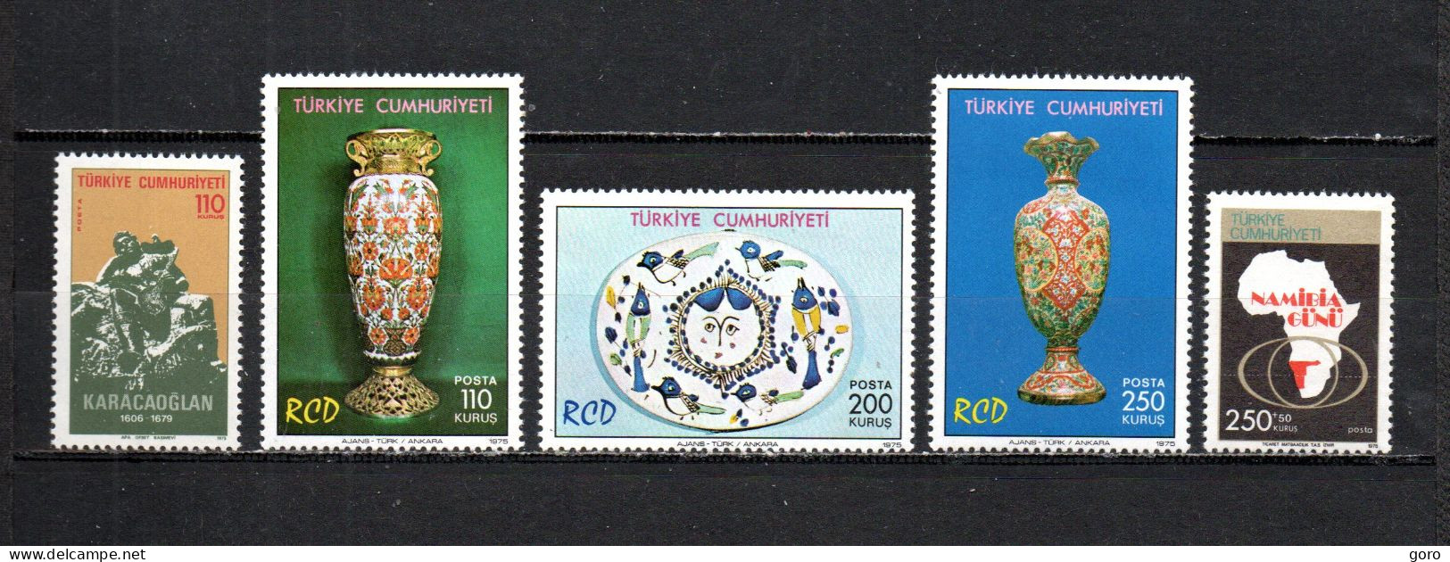 Turquía  1975  .-   Y&T  Nº   2125-2126/2128-2129   ** - Nuevos