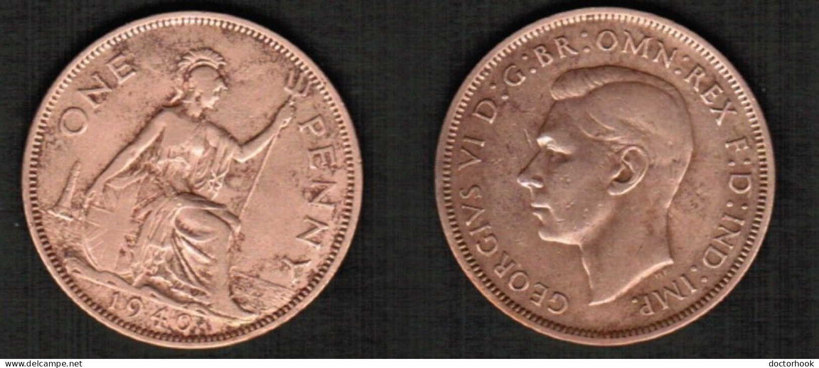 GREAT BRITAIN    1 PENNY 1940 (KM # 845) #7763 - D. 1 Penny