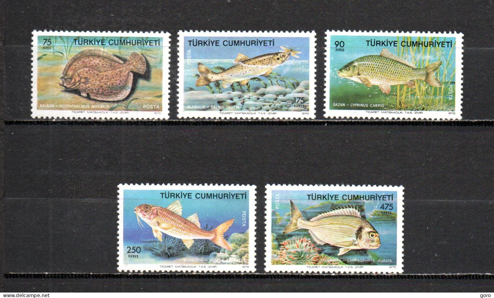 Turquía  1975  .-   Y&T  Nº   2138/2142   ** - Unused Stamps