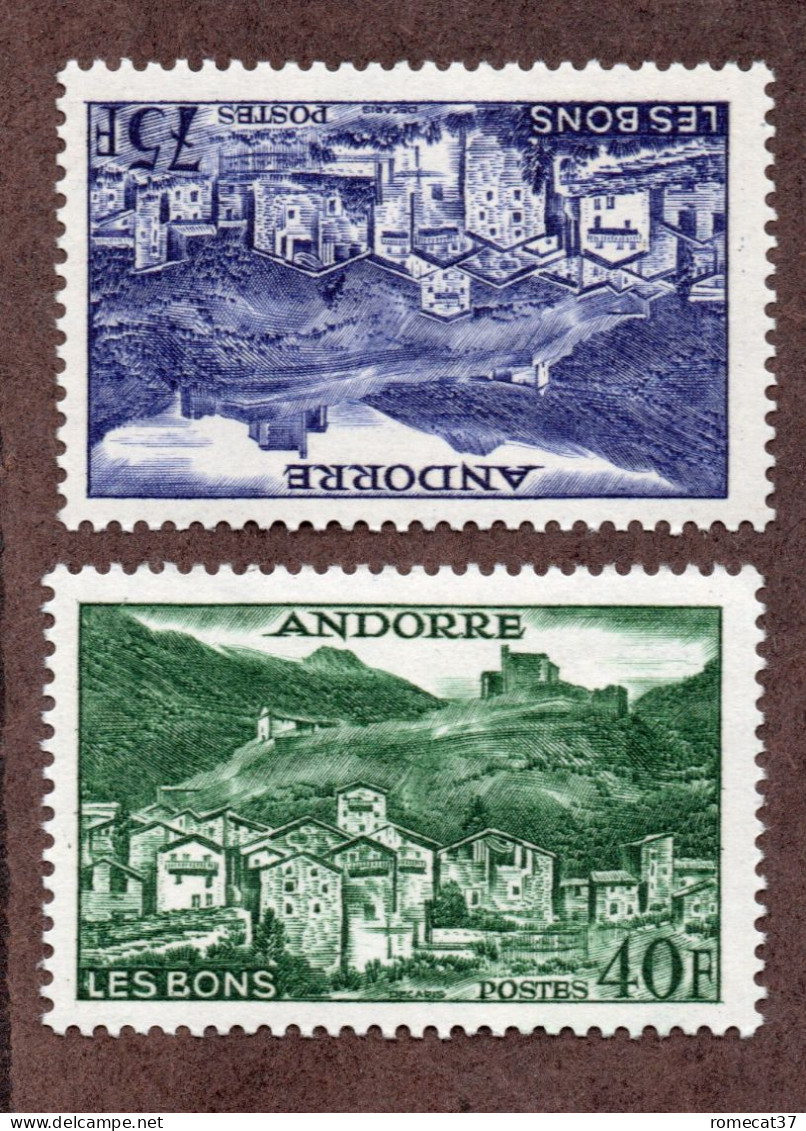 Andorre  N°151,153 Nxx LUXE  Cote 136 Euros !!! - Unused Stamps