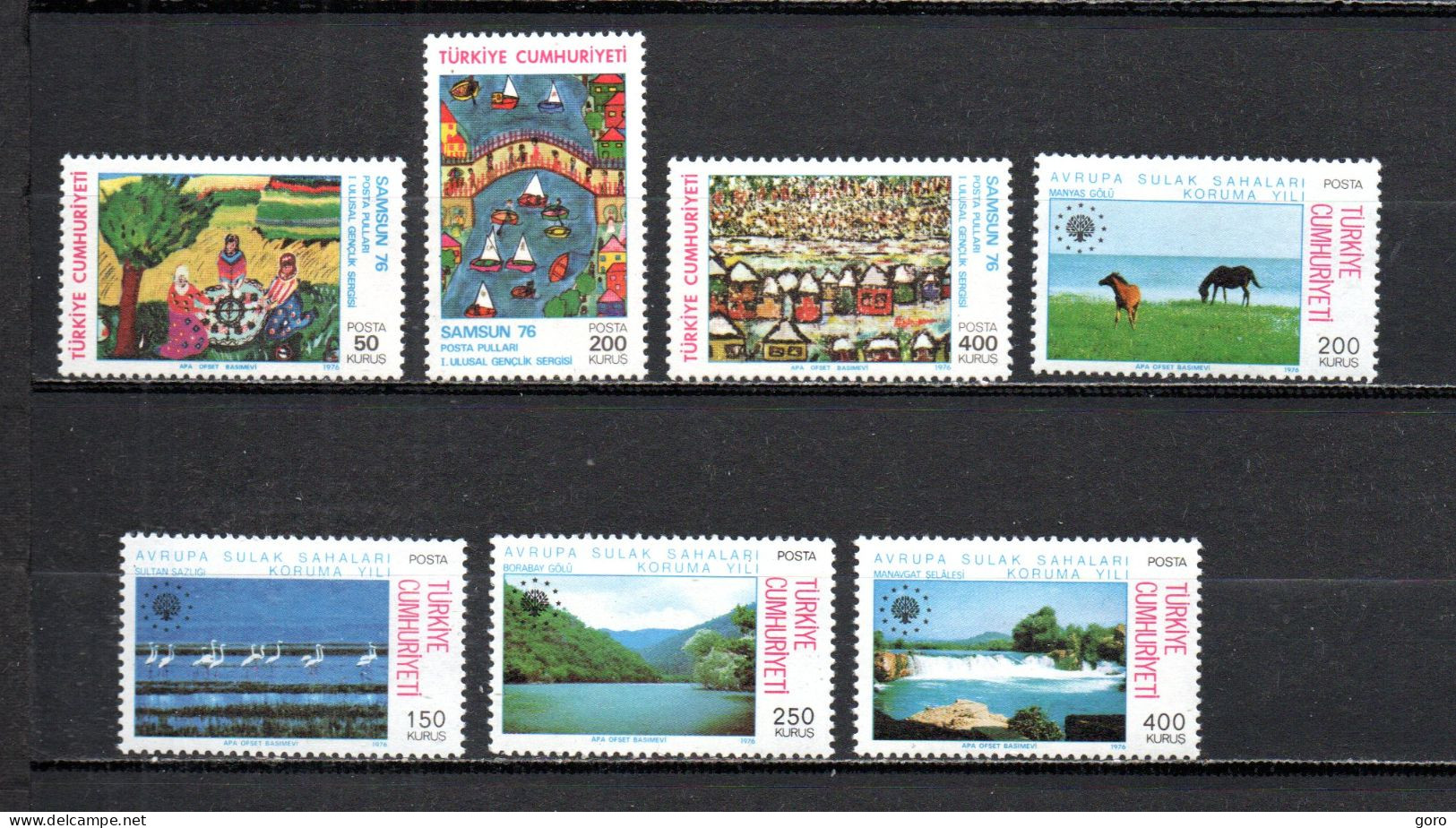 Turquía  1976  .-   Y&T  Nº   2157/2159-2160/2163   ** - Unused Stamps