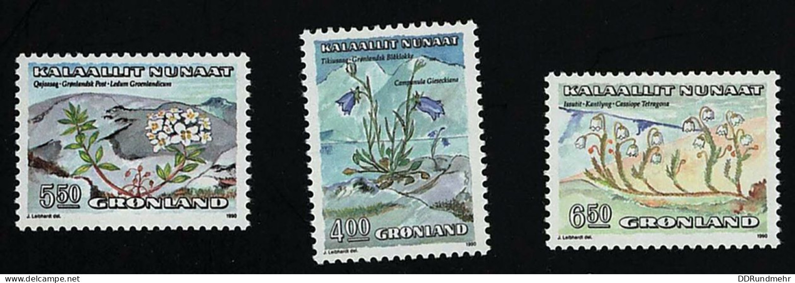 1990 Blumen Michel GL 205 - 207 Stamp Number GL 189 - 191  Yvert Et Tellier GL 193 - 195 Xx MNH - Aland