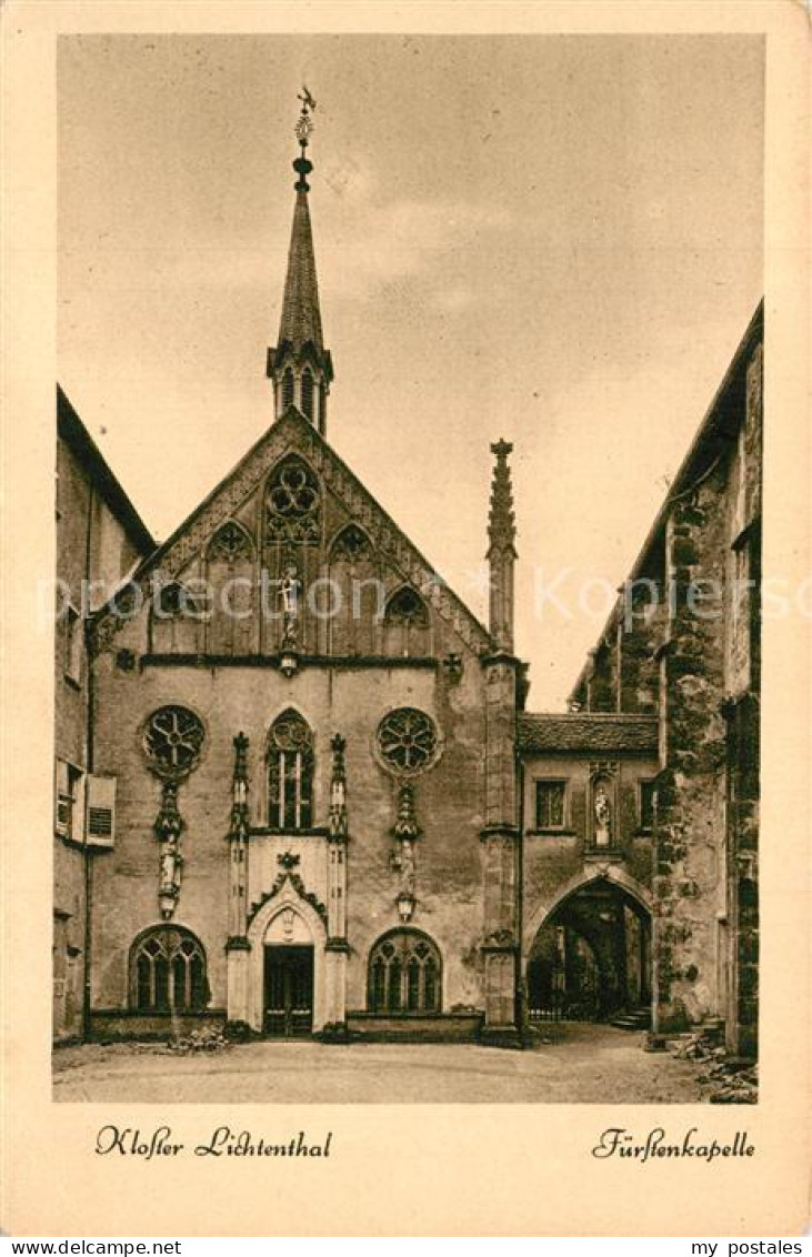 73556561 Lichtenthal Bayern Kloster F?rstenkapelle Lichtenthal Bayern - Zwiesel