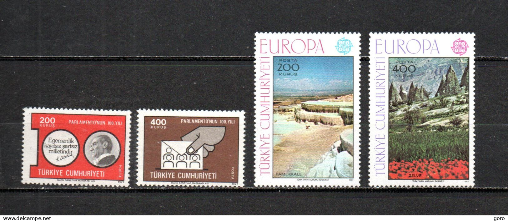 Turquía  1977  .-   Y&T  Nº   2182/2183-2184/2185   ** - Unused Stamps