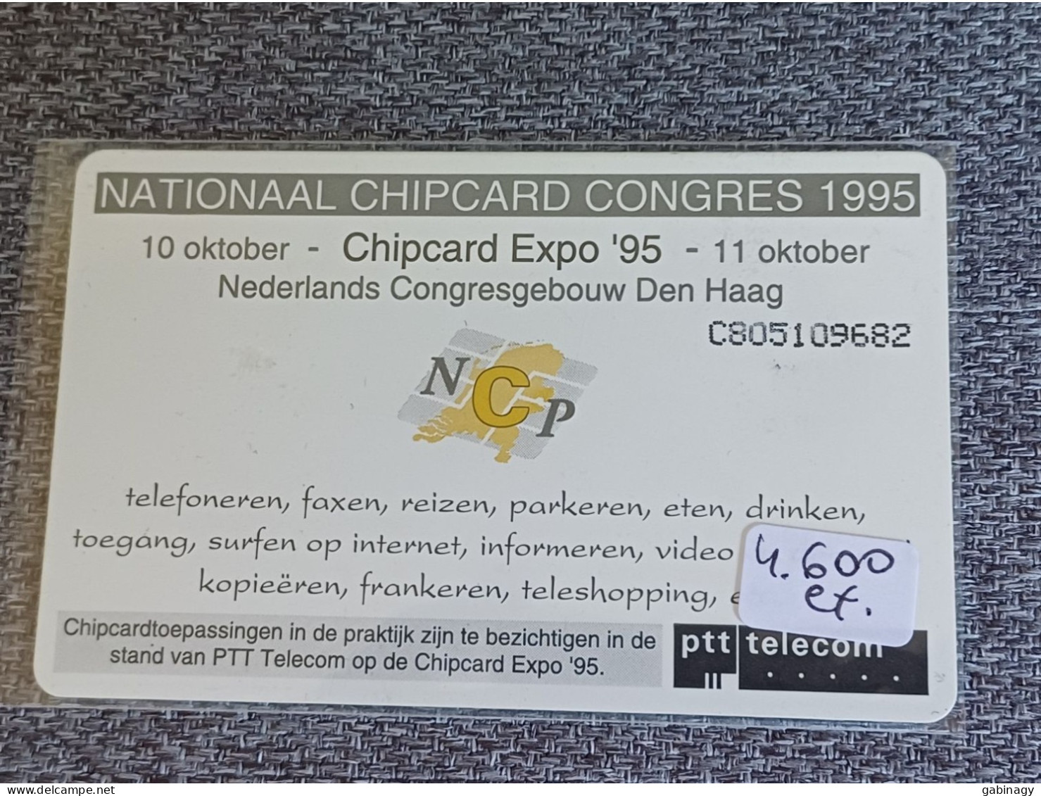 NETHERLANDS - CKD045 - National Chipcard Congress - 4.600EX. - Privé