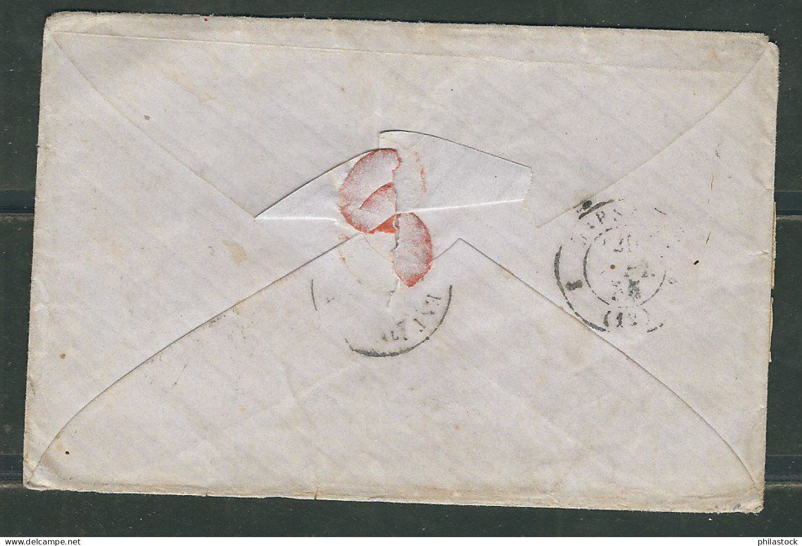 FRANCE 1855 Guerre De Crimée N° 9 & 14 (def.) Obl. S/Lettre De Perpignan Pour Sébastopol - 1852 Luis-Napoléon