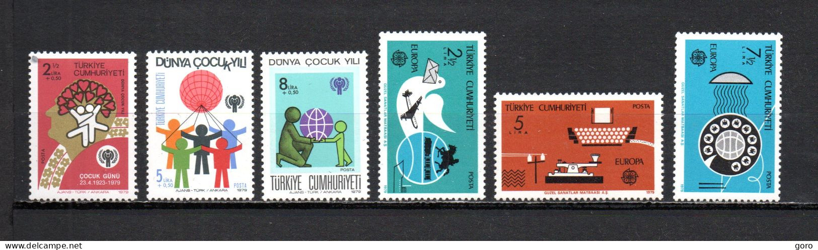 Turquía  1979  .-   Y&T  Nº   2243/2245-2246/2248   ** - Unused Stamps