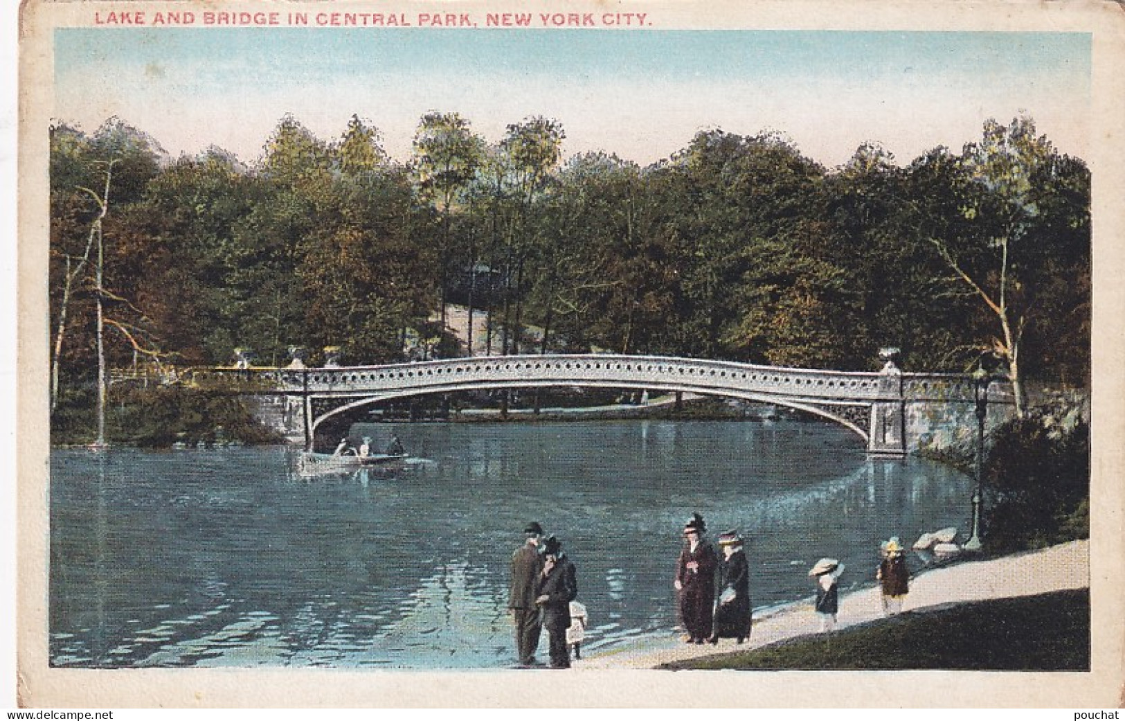 ZY 130- LAKE AND BRIDGE IN CENTRAL PARK , NEW YORK CITY - Central Park