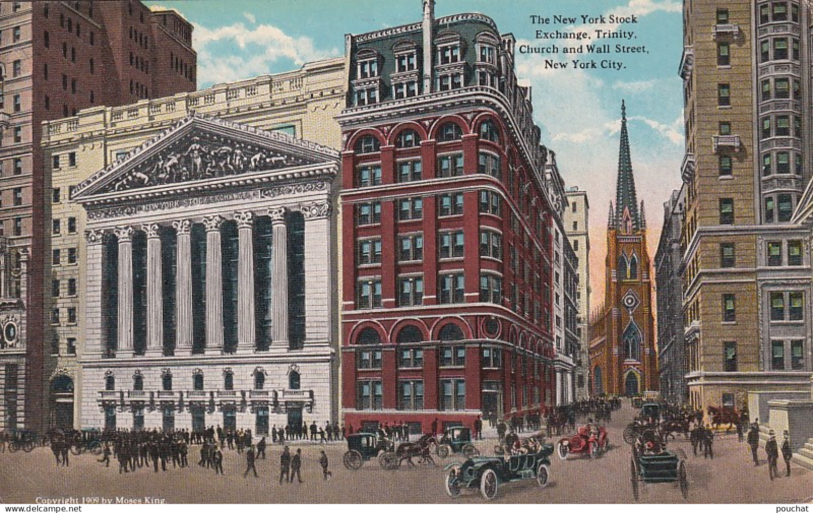 ZY 130- THE NEW YORK STOCK EXCHANGE - TRINITY CHURCH AND WALL STREET , NEW YORK CITY - Manhattan
