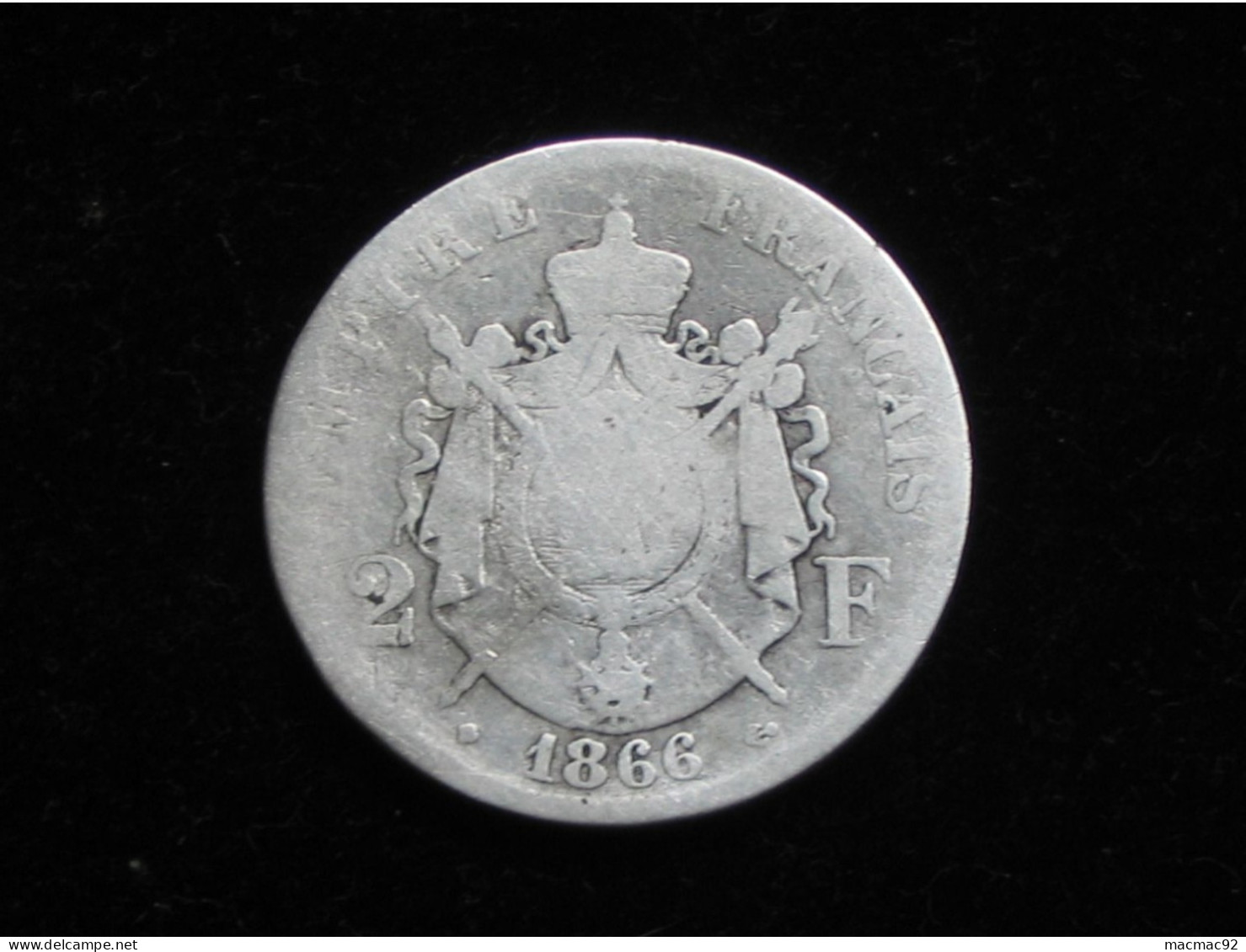 Napoléon III - 2 Francs 1866 BB    **** EN ACHAT IMMEDIAT **** - 2 Francs