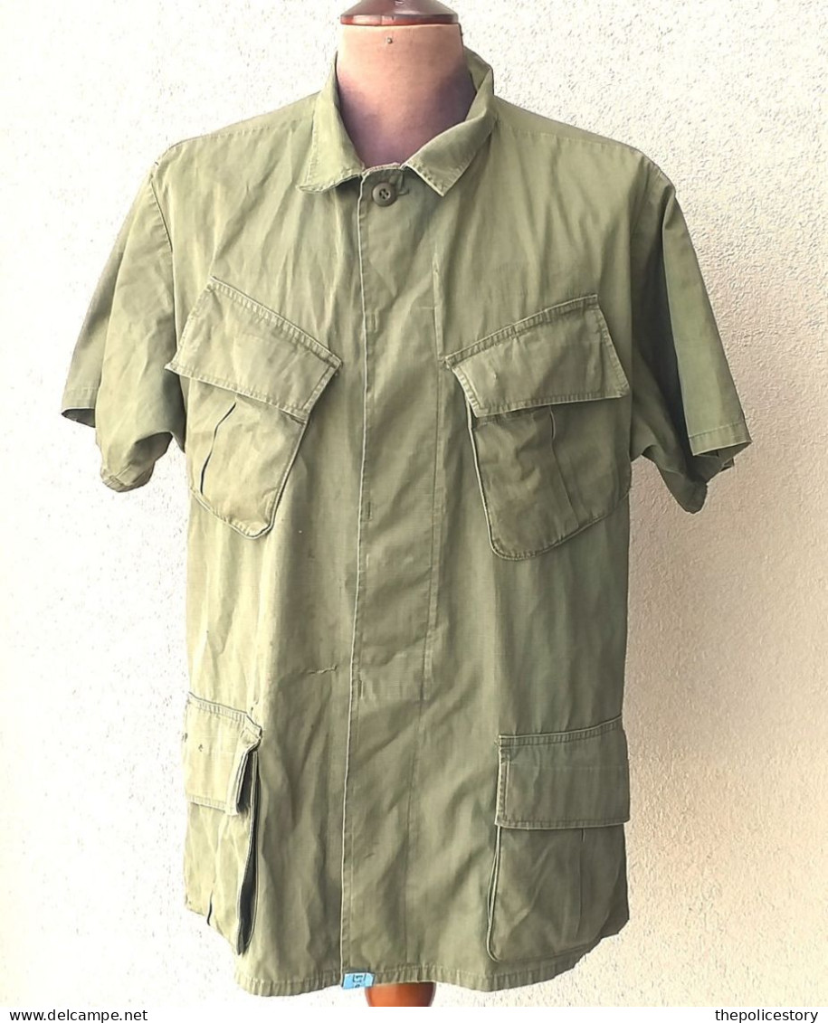 Coat Men's Cotton W/r Rip Stop Og-107 Vietnam 1968 Originale Etichettata - Uniformen