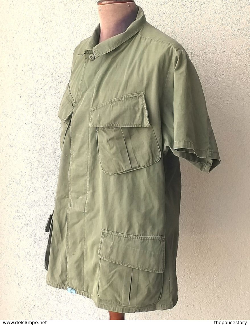 Coat Men's Cotton W/r Rip Stop Og-107 Vietnam 1968 Originale Etichettata - Uniformen