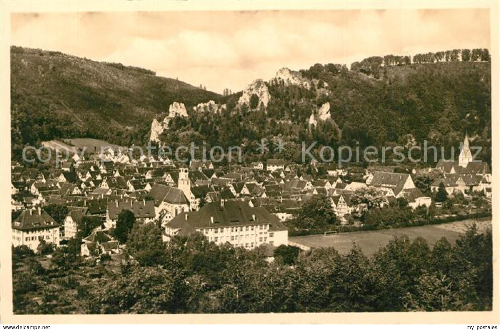 73553501 Blaubeuren Panorama Schwaebische Alb Blaubeuren - Blaubeuren