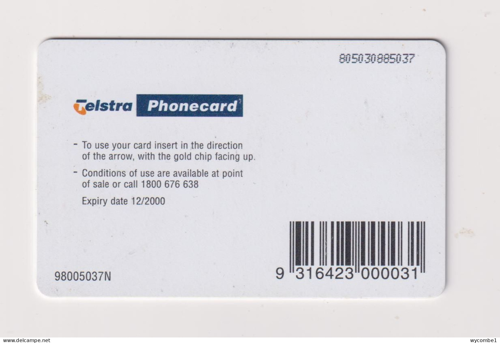 AUSTRALIA -   Snowboarding Chip Phonecard - Australia