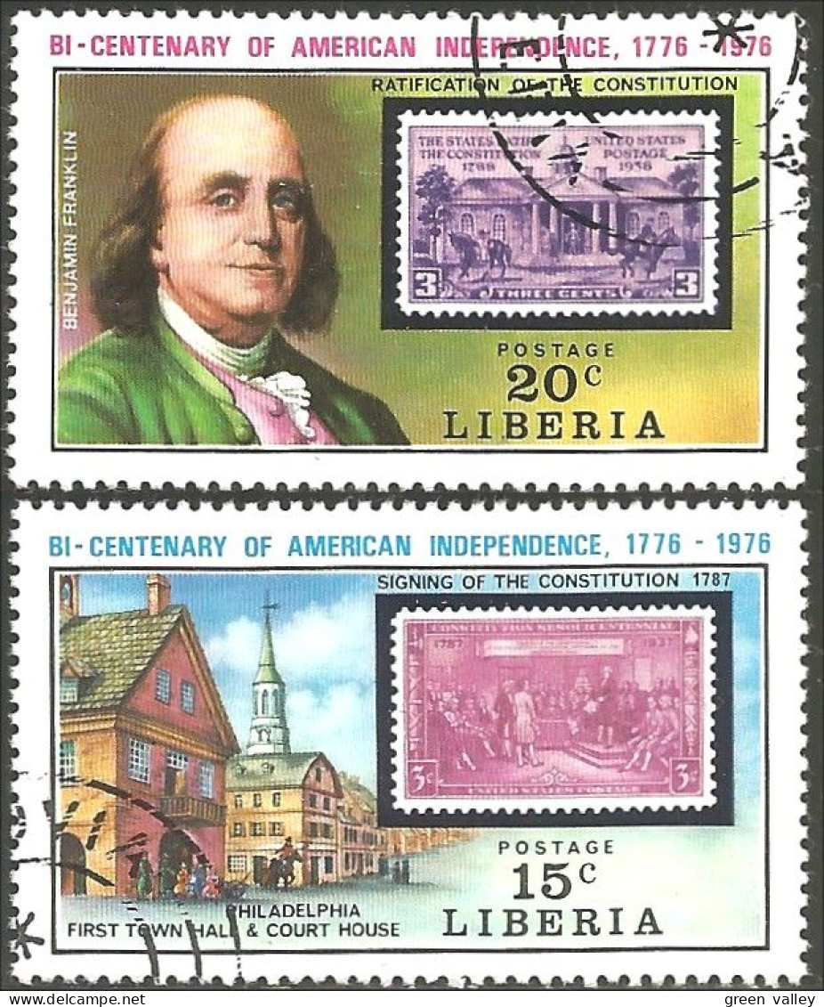 572 Liberia Independence USA Benjamin Franklin (LBA-124) - Onafhankelijkheid USA