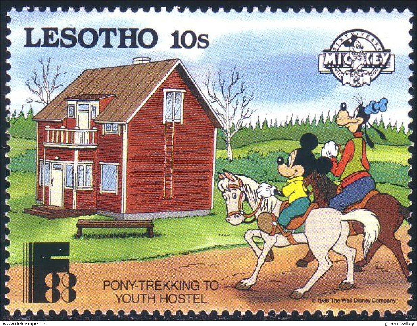 570 Lesotho Disney Youth Hostel Auberge De Jeunesse MNH ** Neuf SC (LES-20f) - Hôtellerie - Horeca