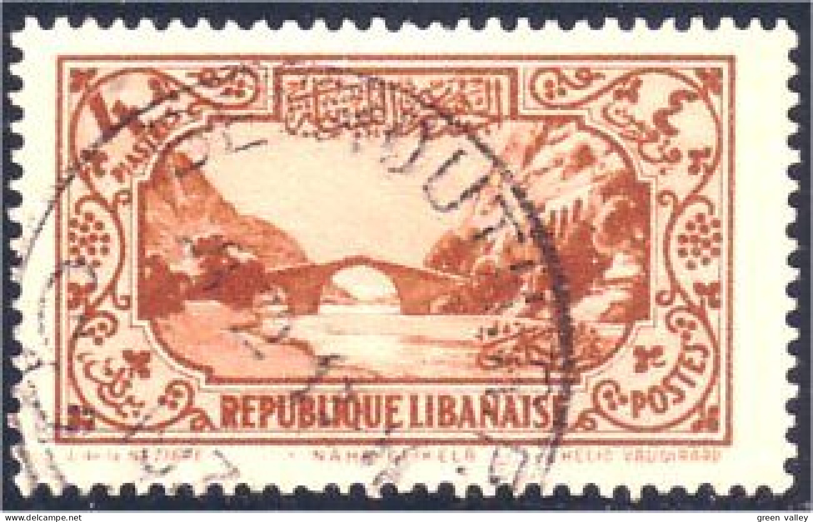 566 Liban Pont Bridge Belle Obliteration Nice Cancel (LBN-48) - Puentes