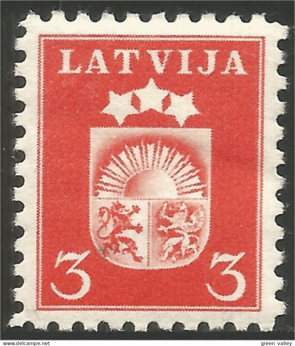 562 Latvia 1938 3c Armoiries Vidzeme Latgale Kurzeme Arms Lion Lowe MH * Neuf (LAT-115) - Briefmarken