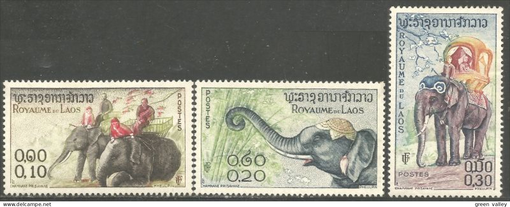 560 Laos Elephant Elefant Elefante Olifant Norsu MH * Neuf (LAO-178) - Elefanten