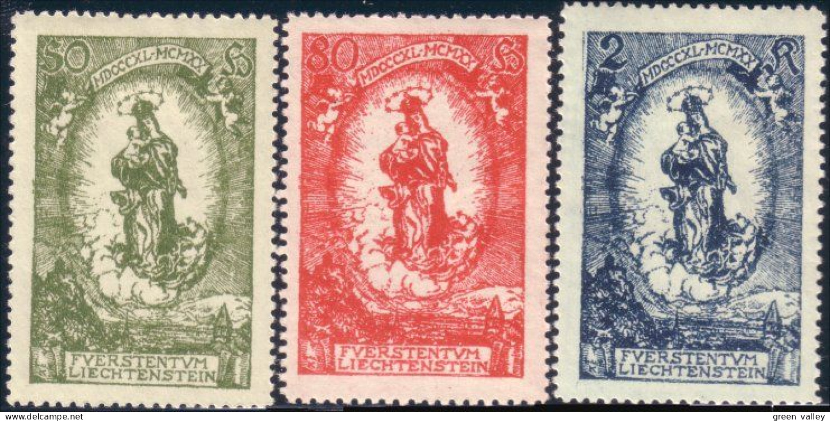 574 Liechtenstein 1920 Madonna Vierge MH * Neuf (LIE-23) - Cristianismo